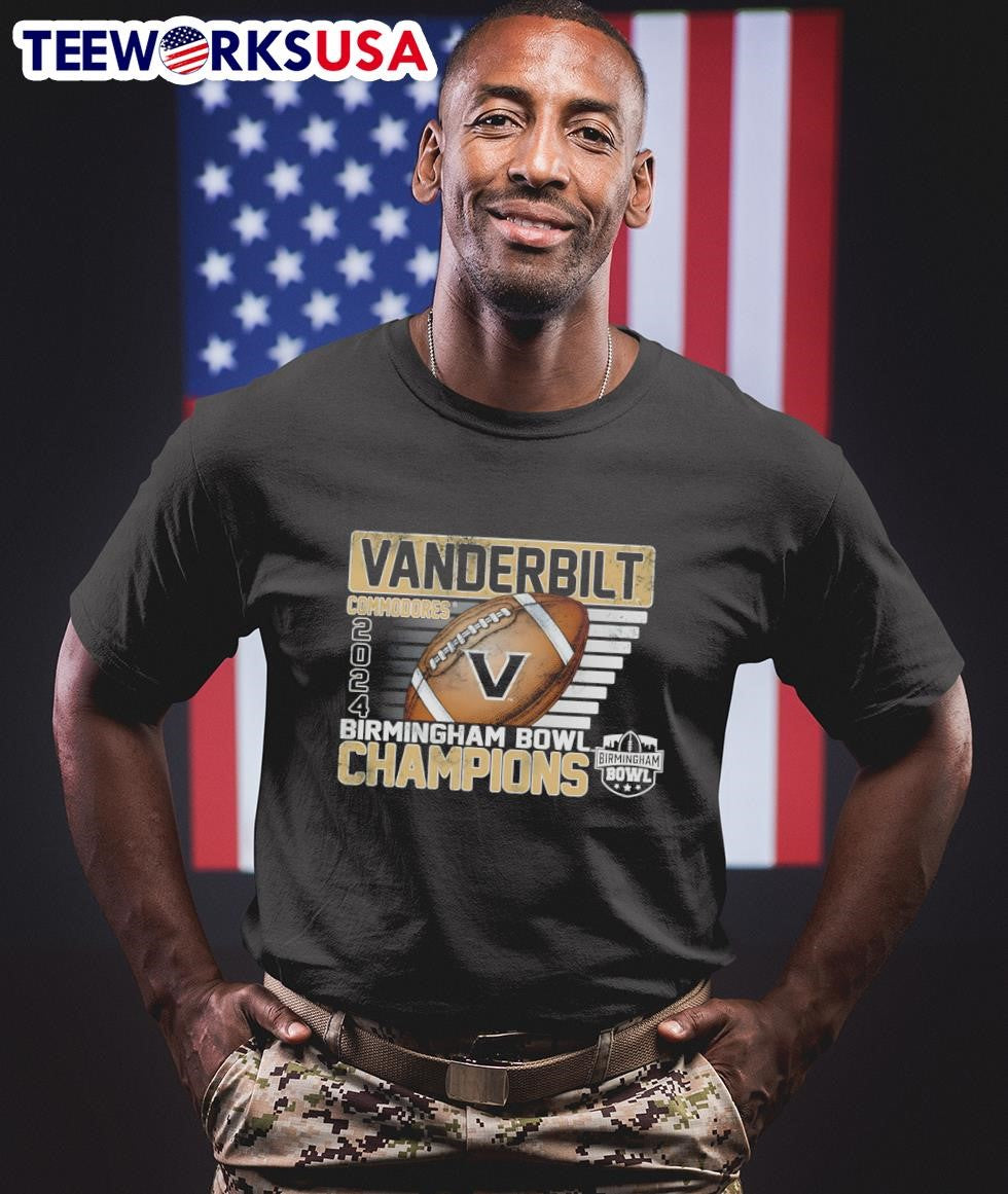 Vanderbilt Commodores 2024 Birmingham Bowl Champions - Adult & Kids T-Shirts, Sweatshirts & Hoodies apparel design preview 1