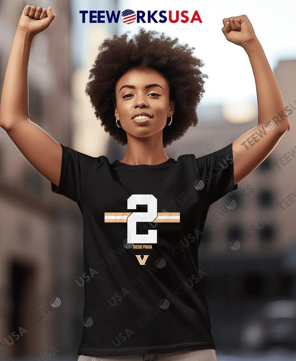 Vanderbilt Commodores Diego Pavia 2 - Adult & Kids T-Shirts, Sweatshirts & Hoodies apparel design preview 4