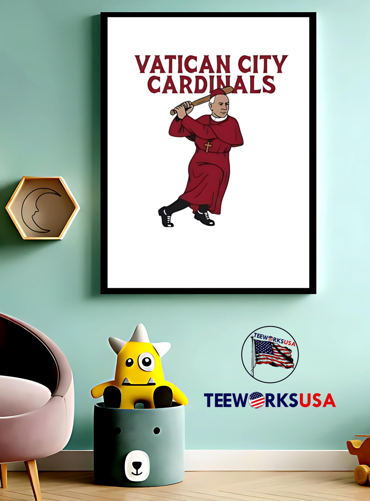Vatican cardinals team - Adult & Kids T-Shirts, Sweatshirts & Hoodies apparel design preview 3