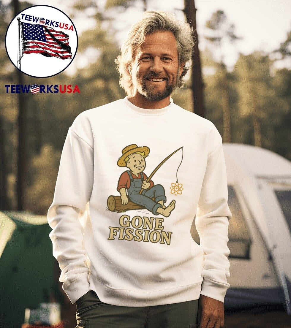 Vault Boy gone fission - Adult & Kids T-Shirts, Sweatshirts & Hoodies apparel design preview 3