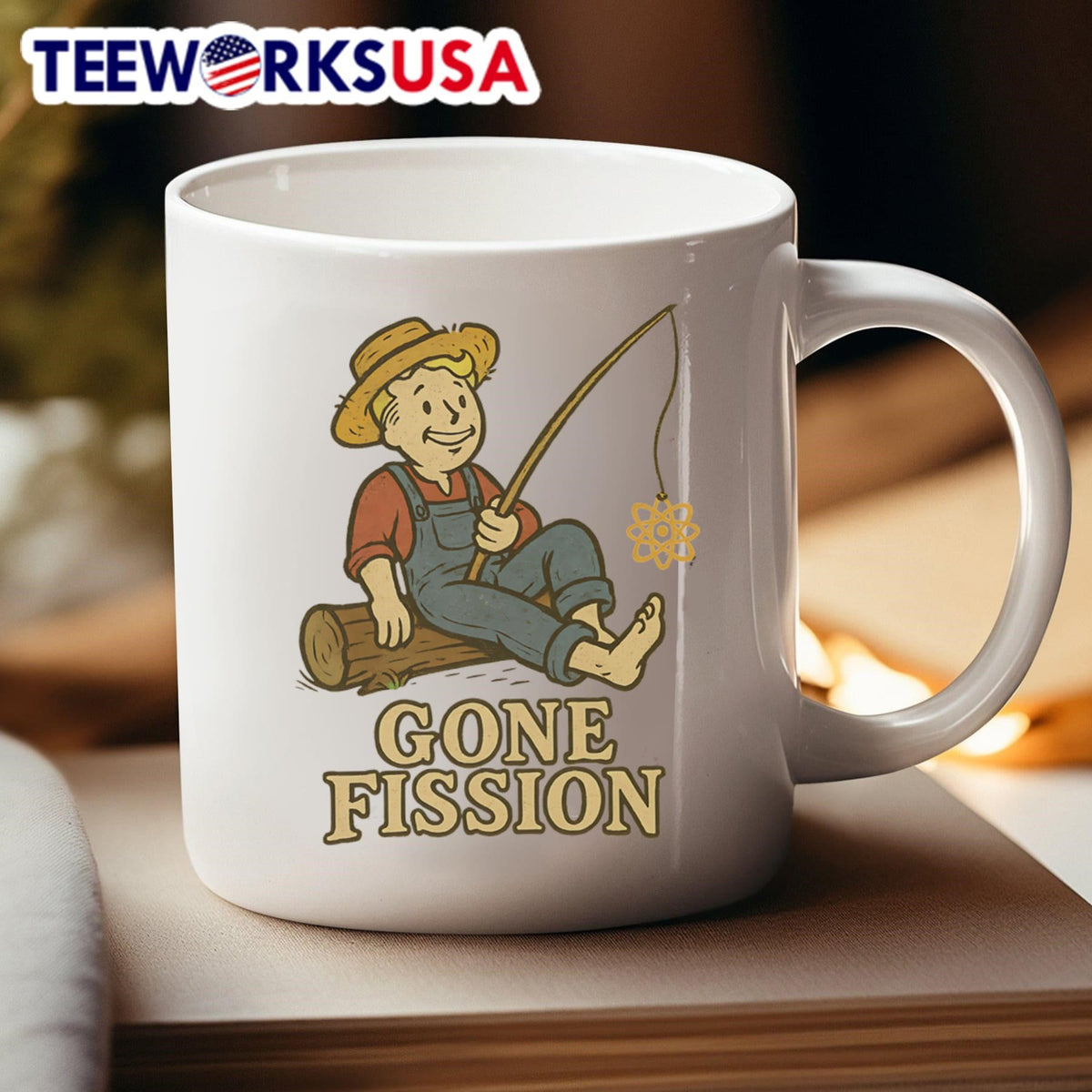 Vault Boy gone fission - Adult & Kids T-Shirts, Sweatshirts & Hoodies apparel design preview 4