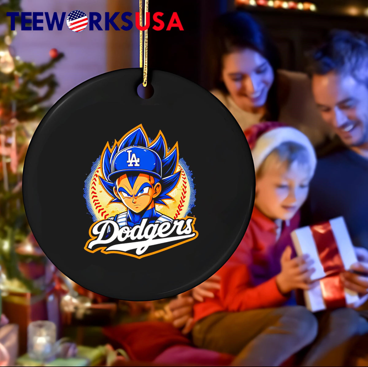 Vegeta Dragon Ball Z Dodgers - Adult & Kids T-Shirts, Sweatshirts & Hoodies apparel design preview 4