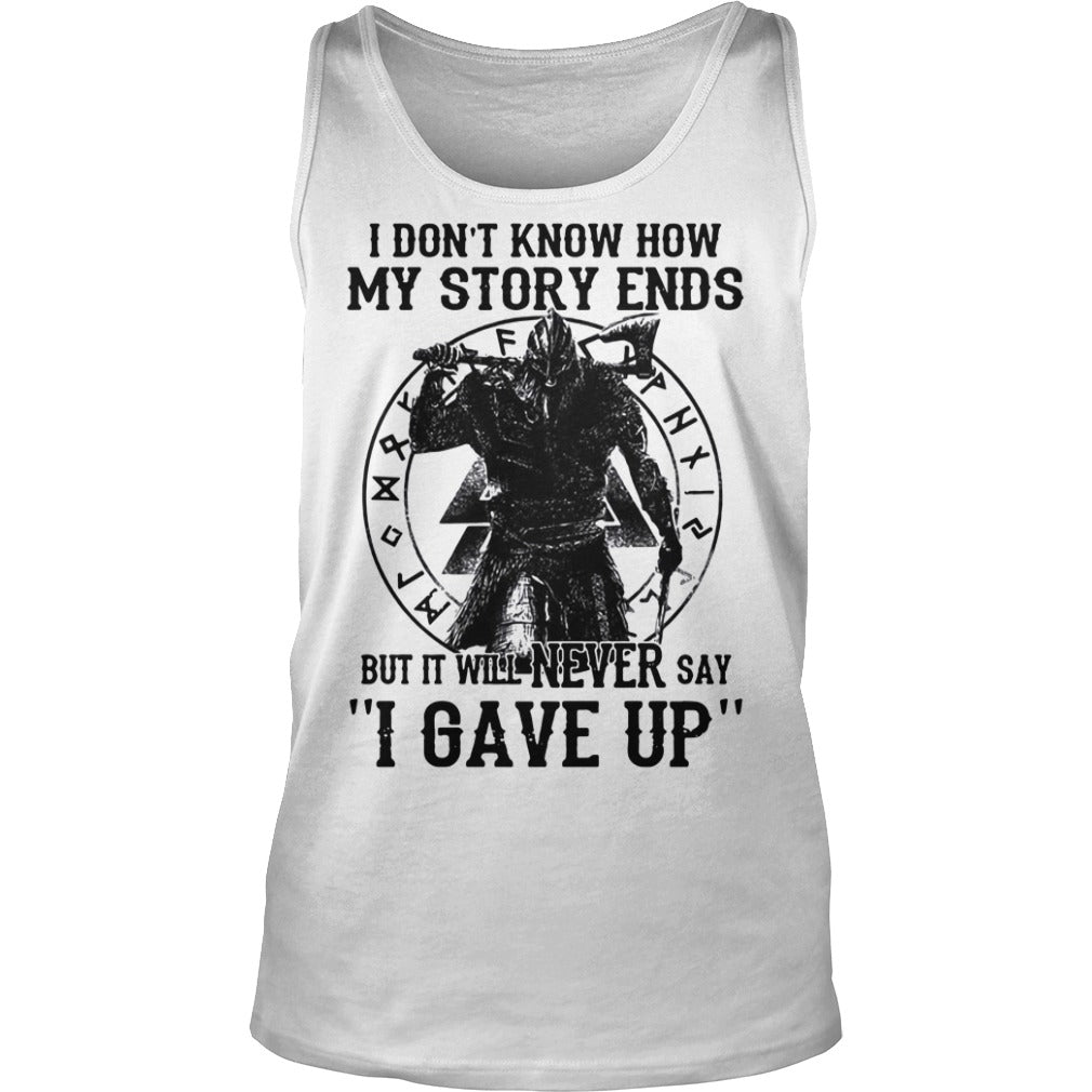 Viking Warrior It Will Never Say I Gave Up - Adult & Kids T-Shirts, Sweatshirts & Hoodies apparel design preview 3