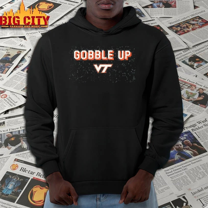 Virginia Tech Hokies Gobble Up - Adult & Kids T-Shirts, Sweatshirts & Hoodies apparel design preview 2