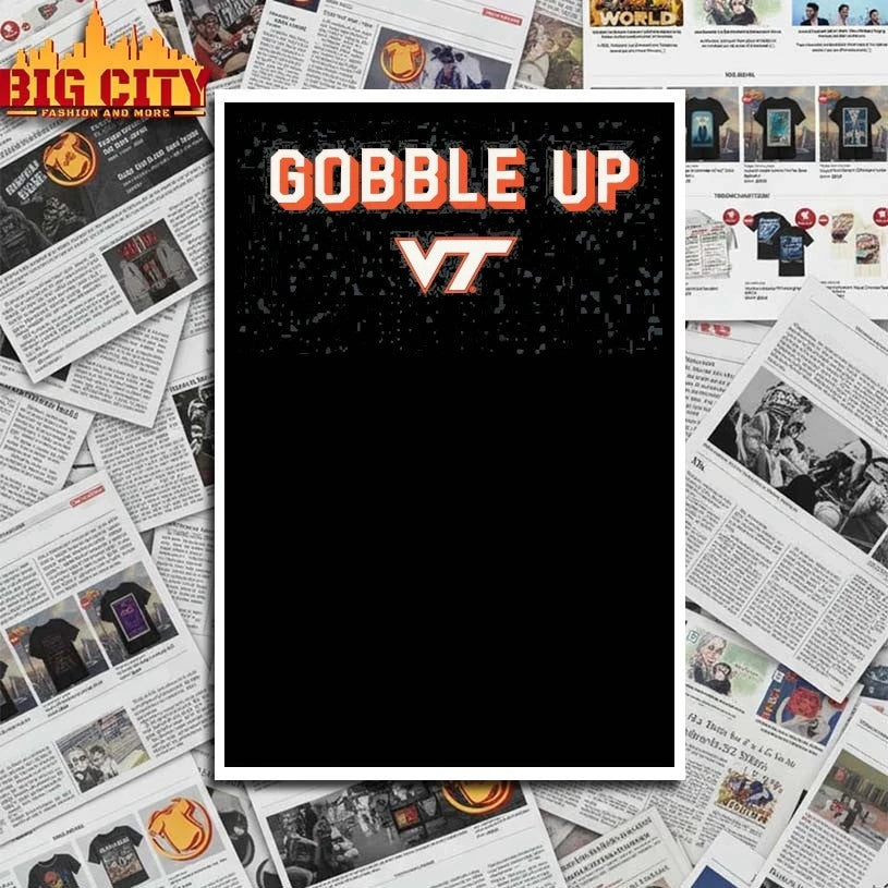 Virginia Tech Hokies Gobble Up - Adult & Kids T-Shirts, Sweatshirts & Hoodies apparel design preview 4