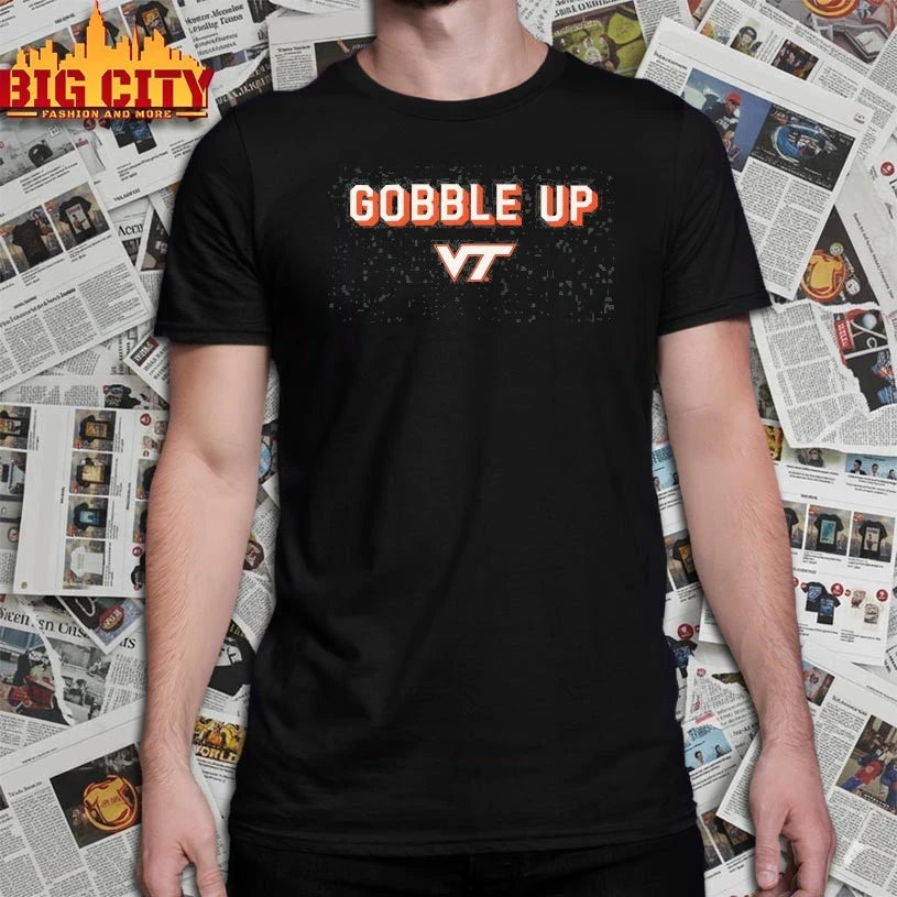 Virginia Tech Hokies Gobble Up - Adult & Kids T-Shirts, Sweatshirts & Hoodies apparel design preview 1