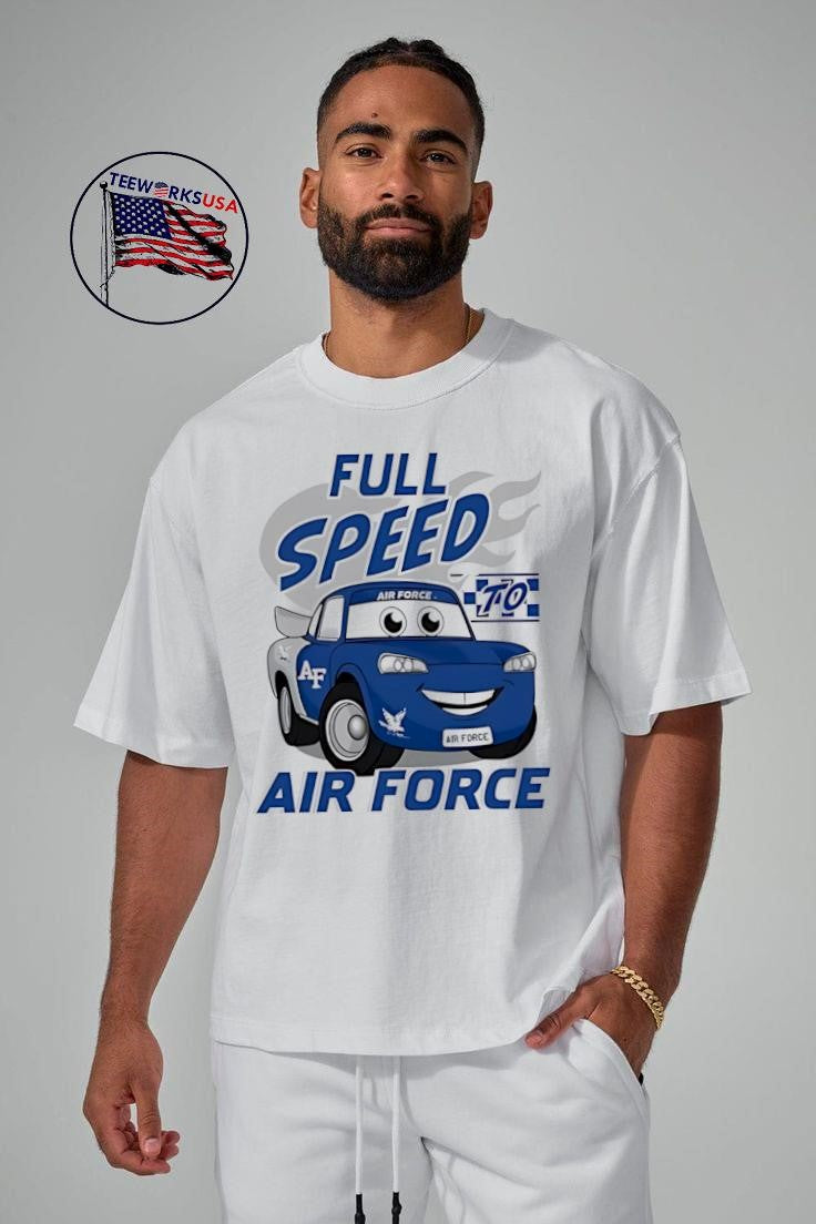 Vive La Fete Full Speed Air Force Falcons - Adult & Kids T-Shirts, Sweatshirts & Hoodies apparel design preview 5