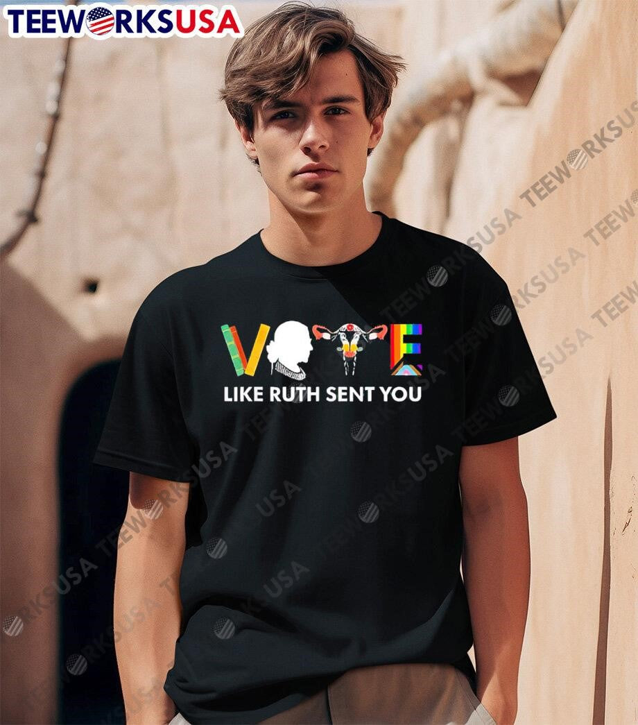 Vote Like Ruth Sent You - Adult & Kids T-Shirts, Sweatshirts & Hoodies apparel design preview 1