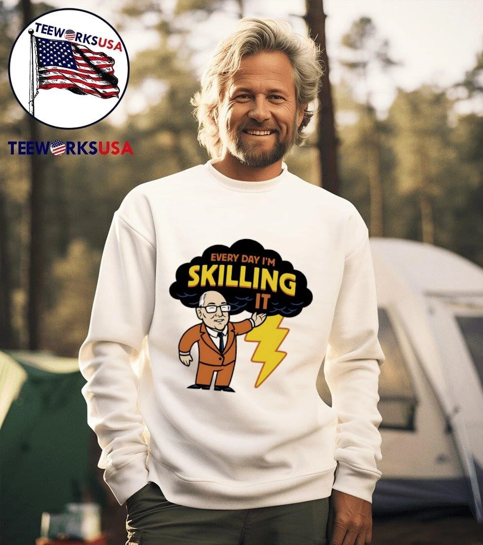 Every Day I'm Skilling It Man In Suit - Adult & Kids T-Shirts, Sweatshirts & Hoodies apparel design preview 3