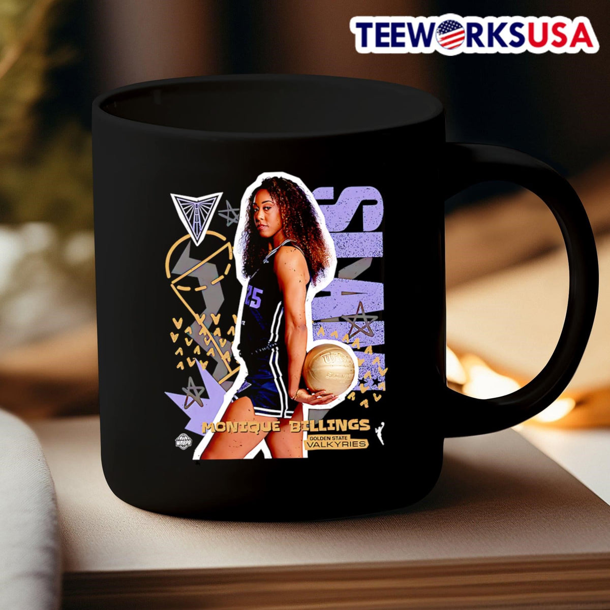 WSLAM Golden State Valkyries Monique Billings - Adult & Kids T-Shirts, Sweatshirts & Hoodies apparel design preview 3