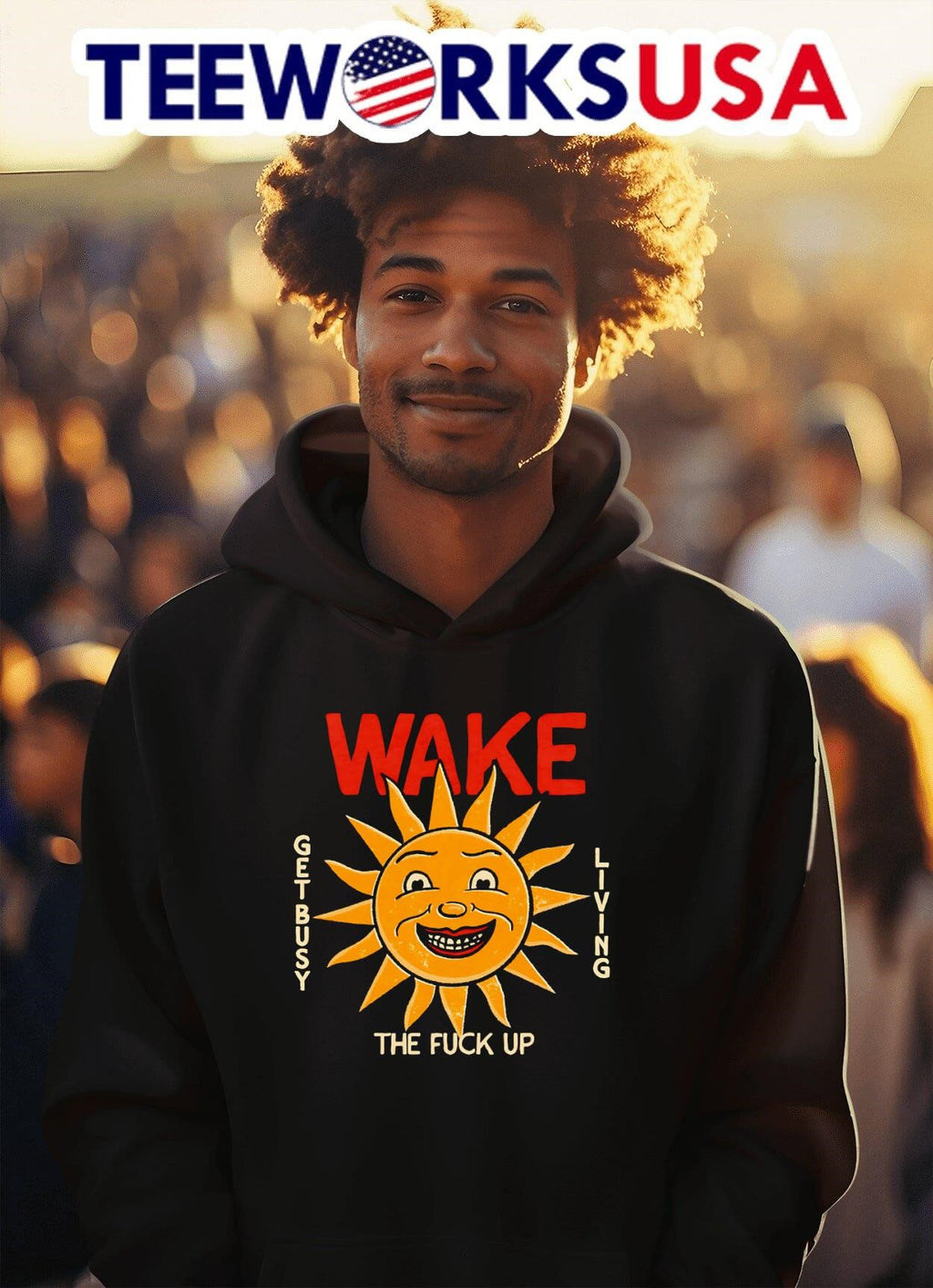 Wake the fuck up - Adult & Kids T-Shirts, Sweatshirts & Hoodies apparel design preview 2