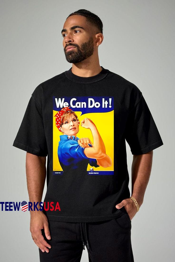 We Can Do It Sarah Palin Rosie - Adult & Kids T-Shirts, Sweatshirts & Hoodies apparel design preview 1