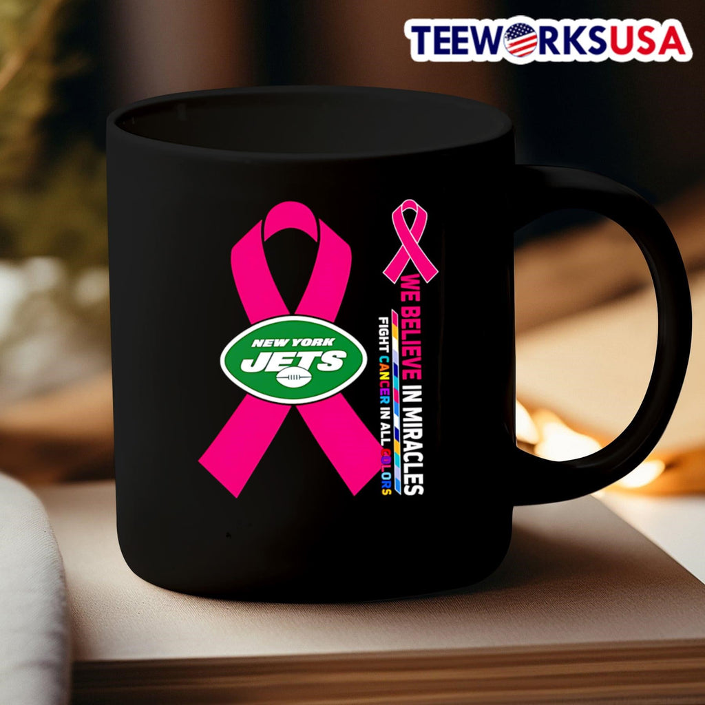We believe in miracles fight cancer all colors New - Adult & Kids T-Shirts, Sweatshirts & Hoodies apparel design preview 3