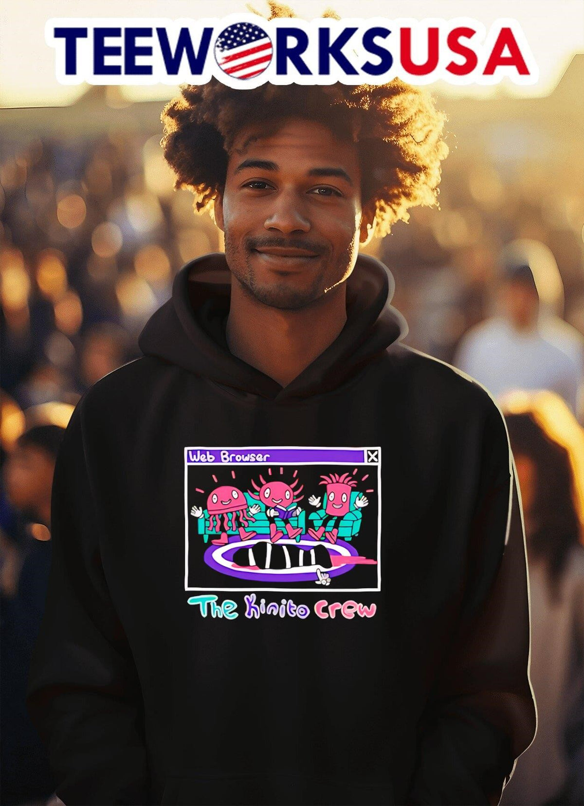 Web browser the Kinito crew - Adult & Kids T-Shirts, Sweatshirts & Hoodies apparel design preview 2