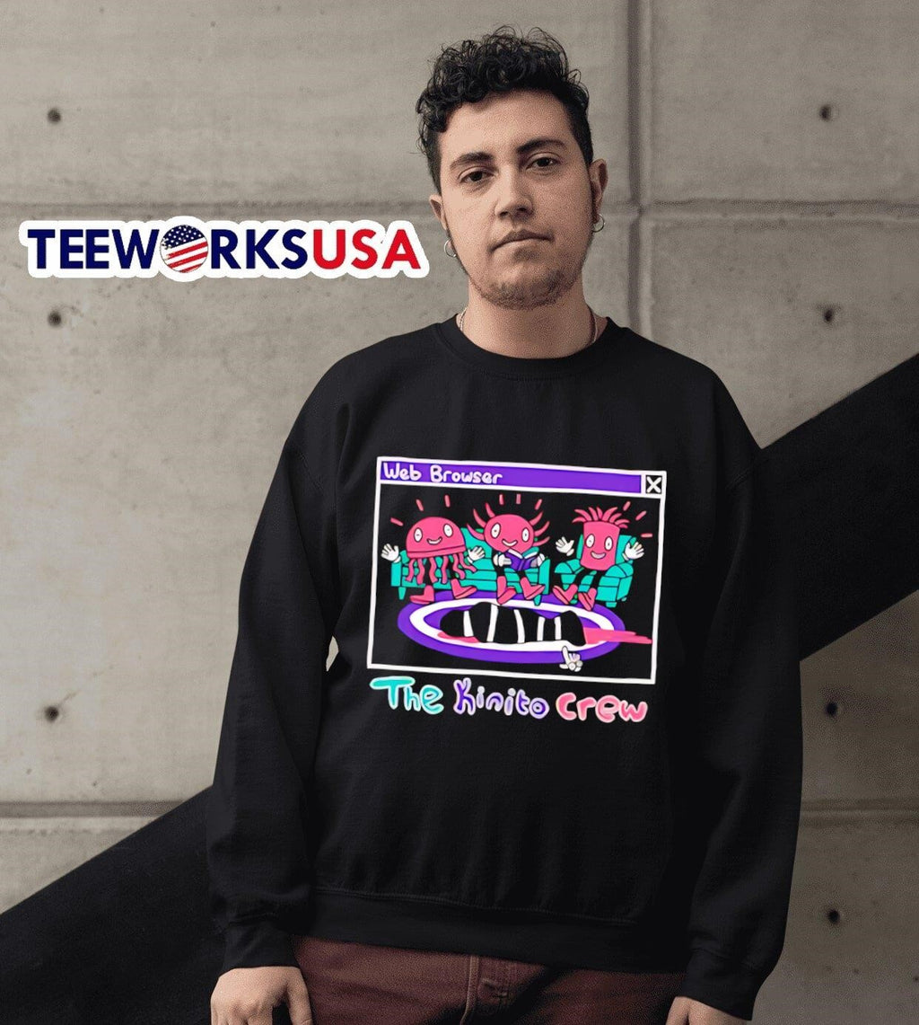Web browser the Kinito crew - Adult & Kids T-Shirts, Sweatshirts & Hoodies apparel design preview 3