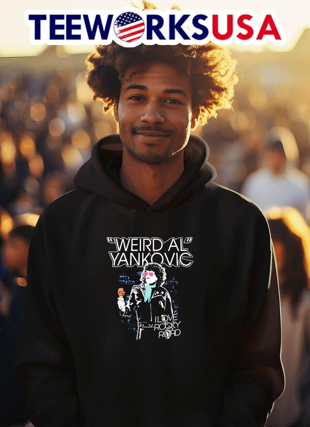 Weird Al Yankovic I Love Rocky Road - Adult & Kids T-Shirts, Sweatshirts & Hoodies apparel design preview 2