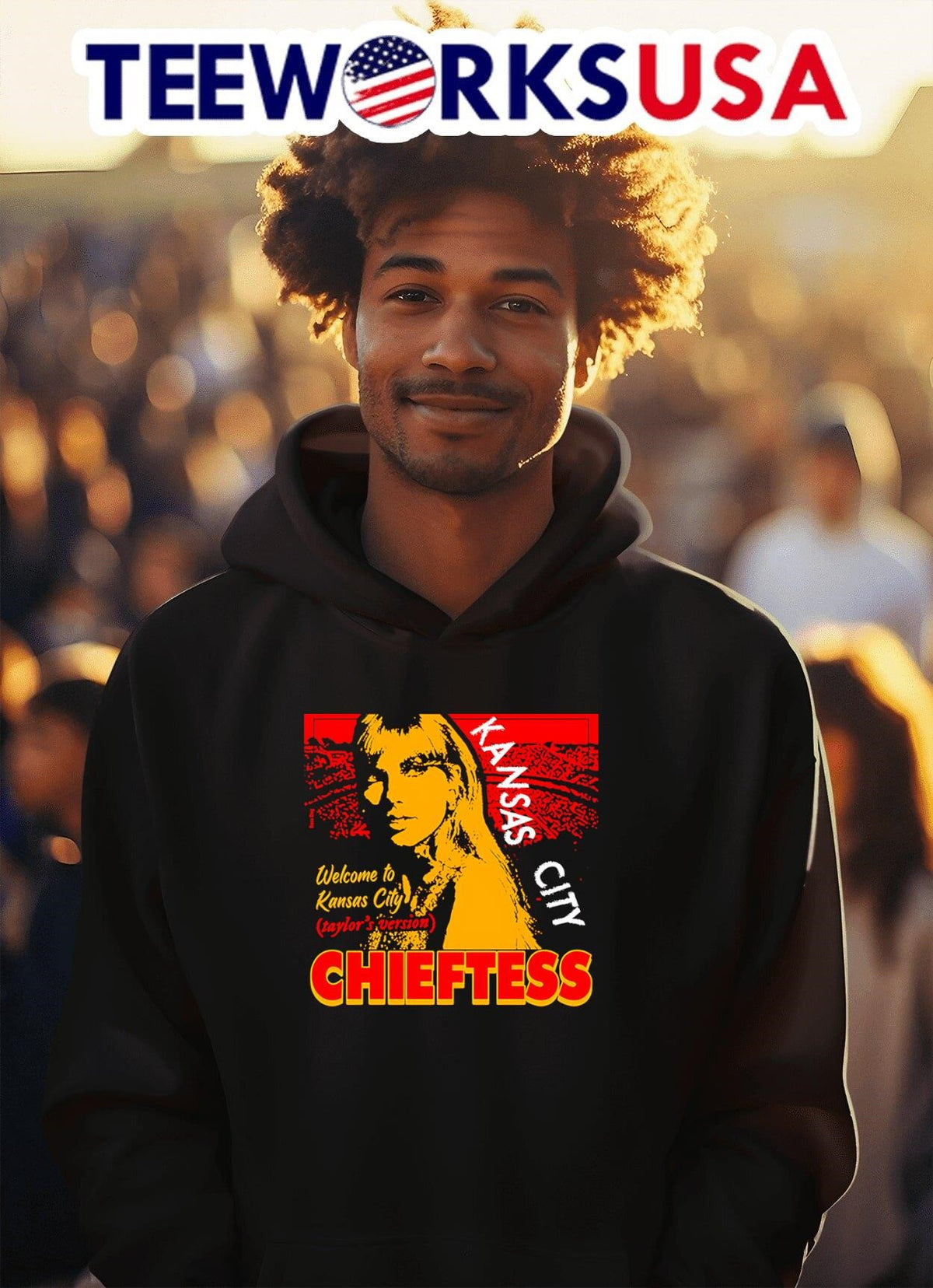 Welcome to Kansas City Taylor's version Chieftess - Adult & Kids T-Shirts, Sweatshirts & Hoodies apparel design preview 2