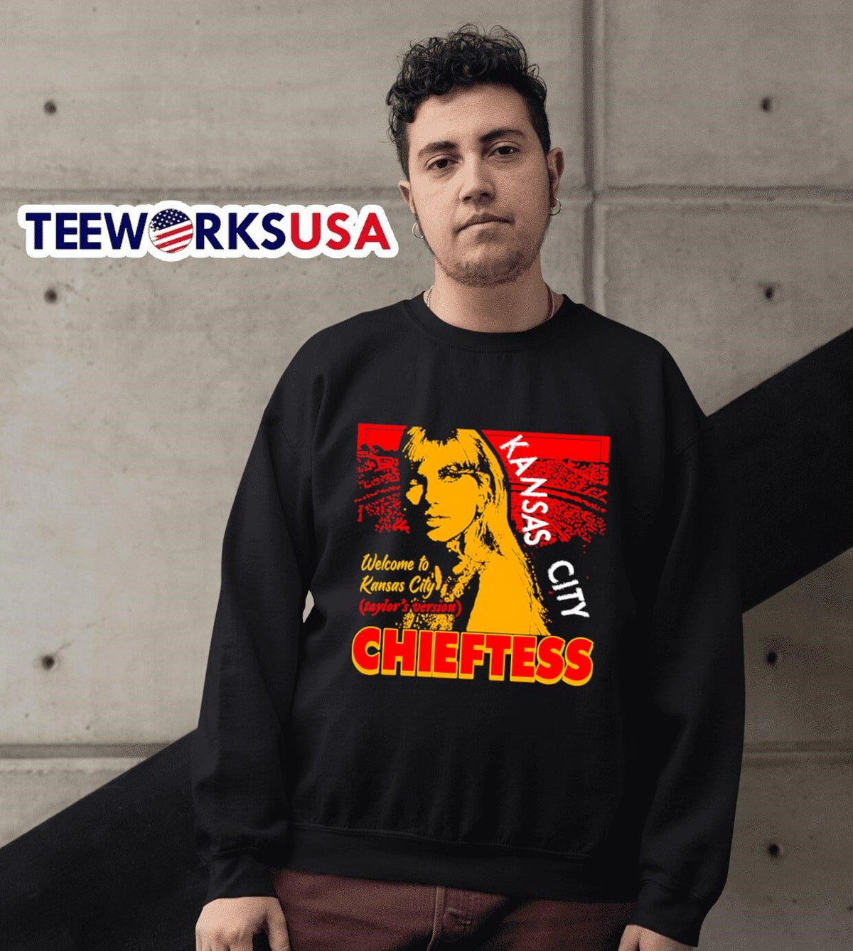 Welcome to Kansas City Taylor's version Chieftess - Adult & Kids T-Shirts, Sweatshirts & Hoodies apparel design preview 6