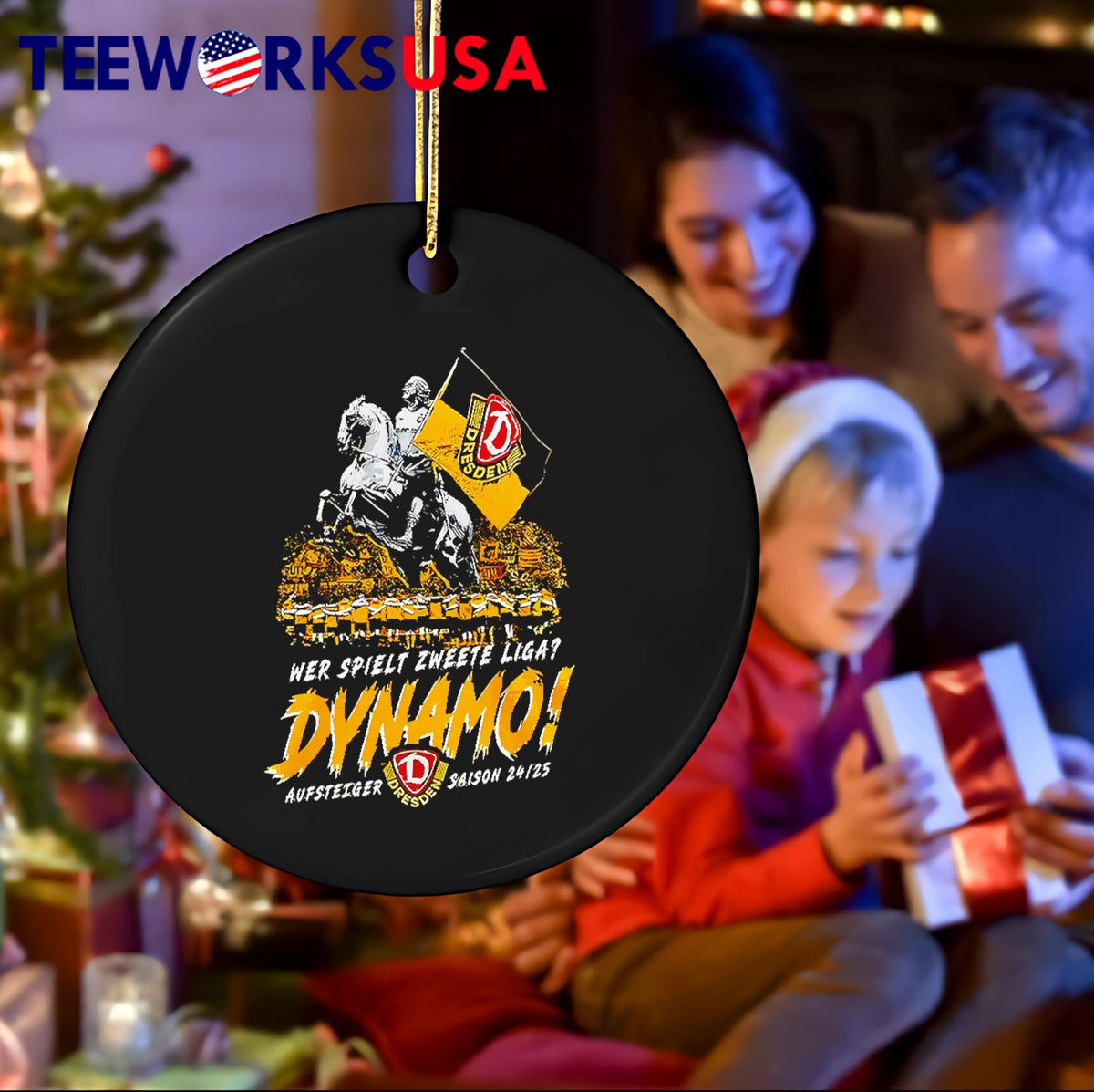 Wer Spielt Zweete Liga Dynamo Dresden Champions 2025 - Adult & Kids T-Shirts, Sweatshirts & Hoodies apparel design preview 4
