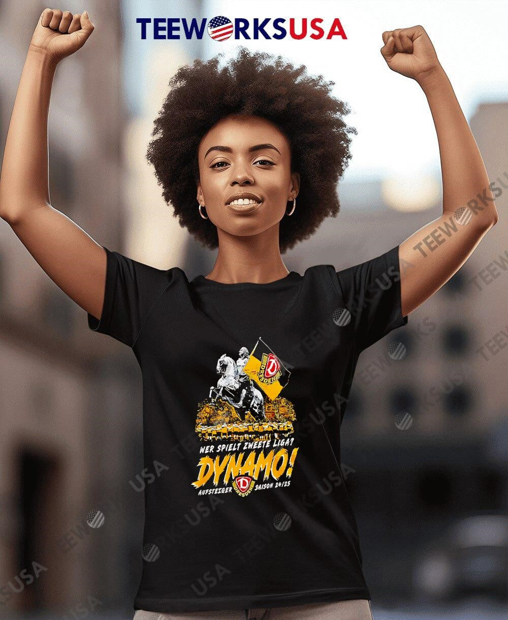 Wer Spielt Zweete Liga Dynamo Dresden Champions 2025 - Adult & Kids T-Shirts, Sweatshirts & Hoodies apparel design preview 7
