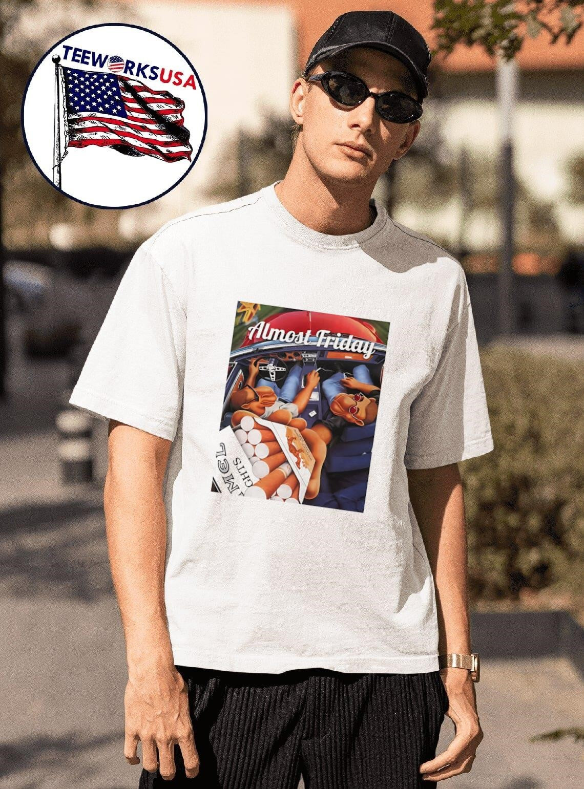 Almost Friday Camel Cigs car - Adult & Kids T-Shirts, Sweatshirts & Hoodies apparel design preview 1