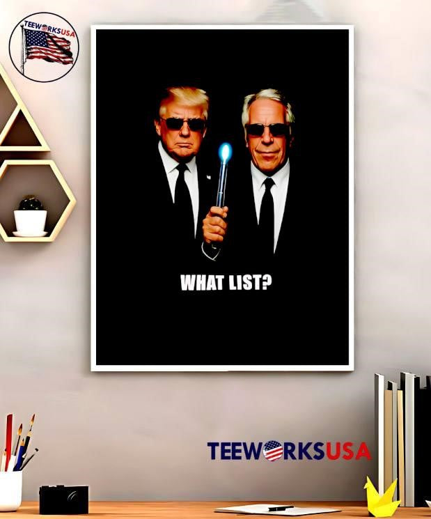 What List Donald Trump with Jeffrey Epstein - Adult & Kids T-Shirts, Sweatshirts & Hoodies apparel design preview 5