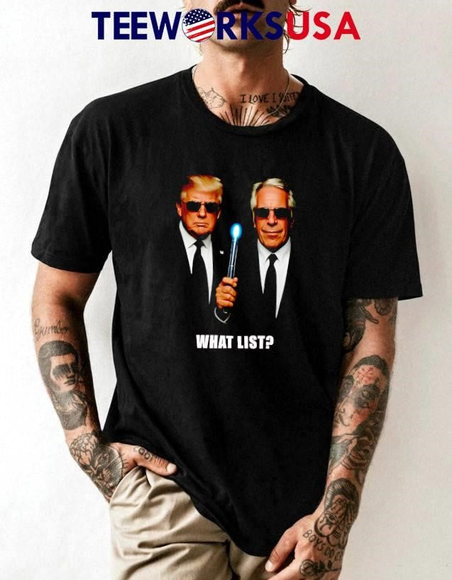 What List Donald Trump with Jeffrey Epstein - Adult & Kids T-Shirts, Sweatshirts & Hoodies apparel design preview 1