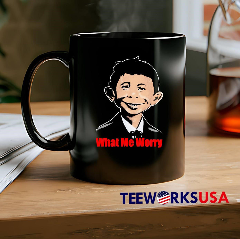 What Me Worry Alfred E. Neuman Mad Magazine - Adult & Kids T-Shirts, Sweatshirts & Hoodies apparel design preview 2
