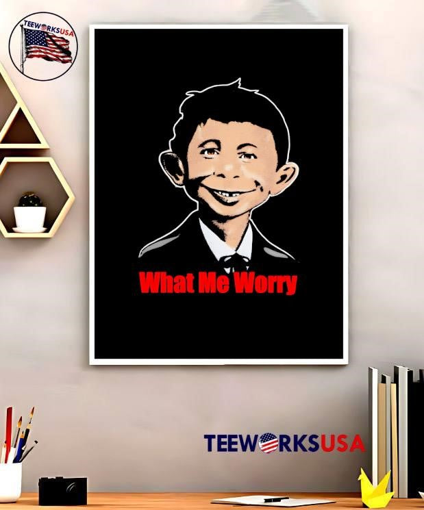 What Me Worry Alfred E. Neuman Mad Magazine - Adult & Kids T-Shirts, Sweatshirts & Hoodies apparel design preview 5
