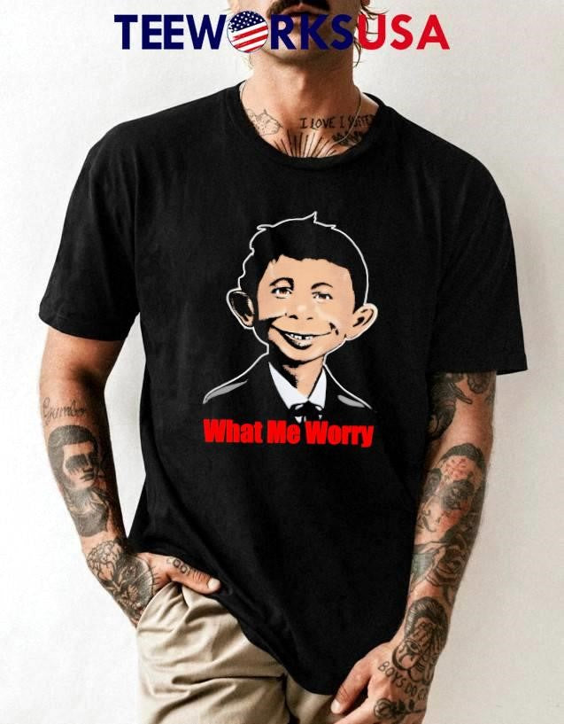 What Me Worry Alfred E. Neuman Mad Magazine - Adult & Kids T-Shirts, Sweatshirts & Hoodies apparel design preview 1