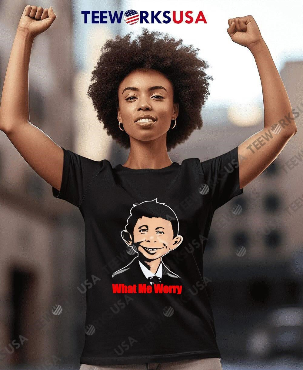 What Me Worry Alfred E. Neuman Mad Magazine - Adult & Kids T-Shirts, Sweatshirts & Hoodies apparel design preview 8