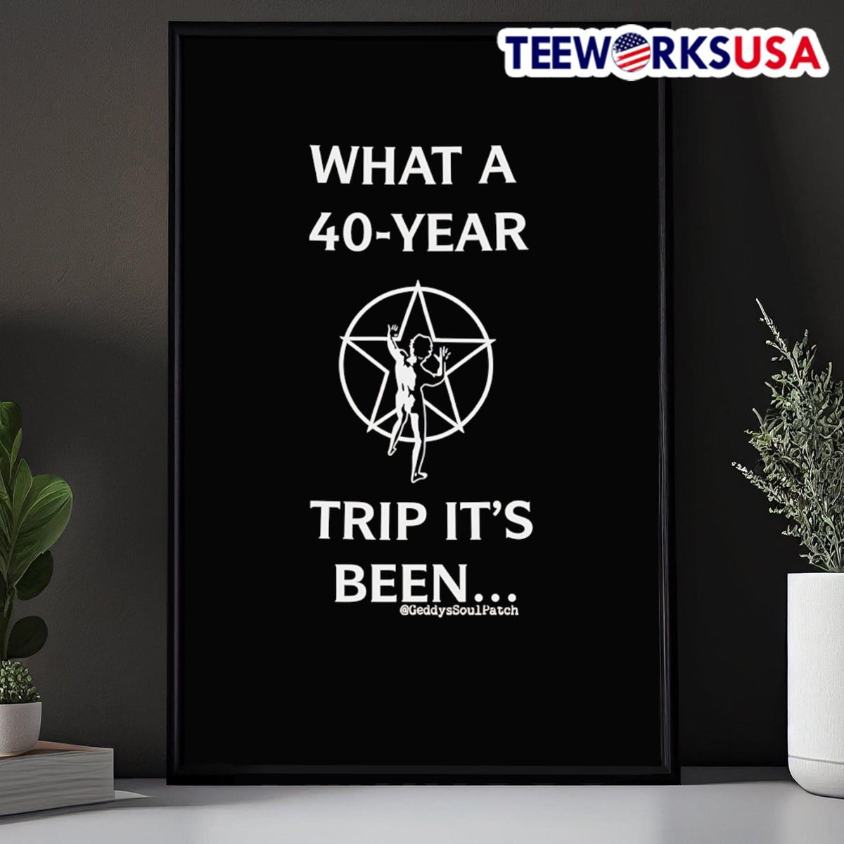 What a 40 year trip it's been - Adult & Kids T-Shirts, Sweatshirts & Hoodies apparel design preview 5