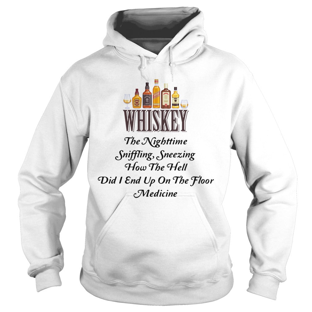 Whiskey The Nighttime Sniffling Sneezing How Hell Did - Adult & Kids T-Shirts, Sweatshirts & Hoodies apparel design preview 4