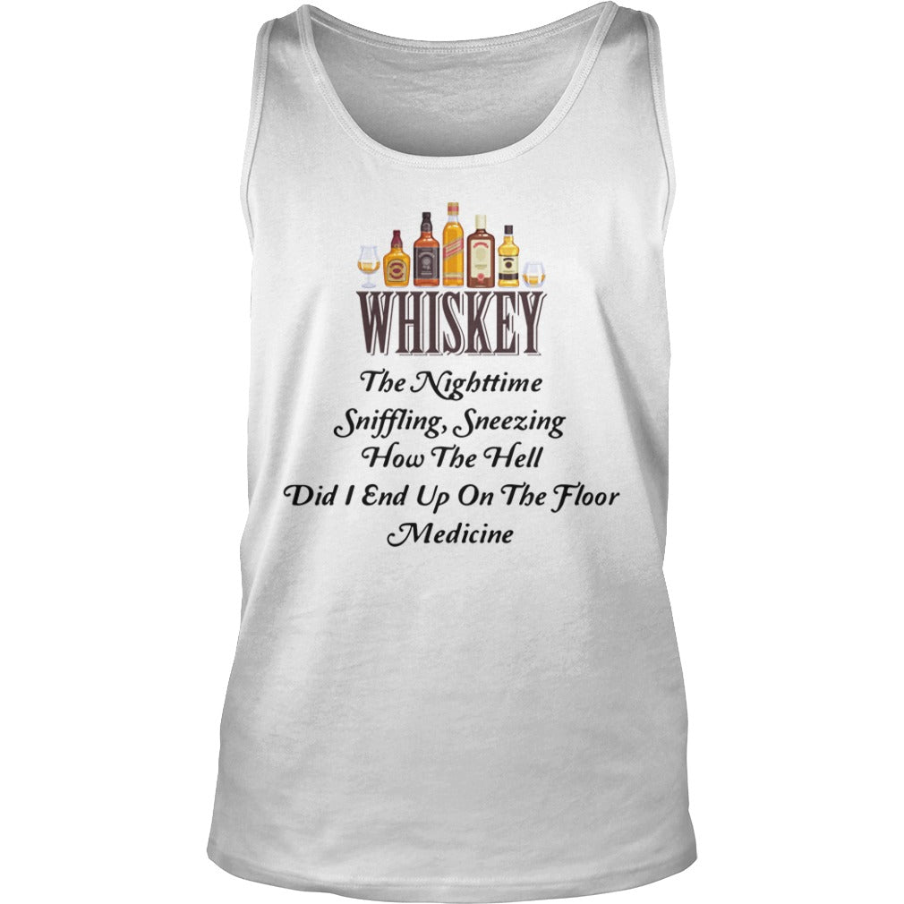 Whiskey The Nighttime Sniffling Sneezing How Hell Did - Adult & Kids T-Shirts, Sweatshirts & Hoodies apparel design preview 3