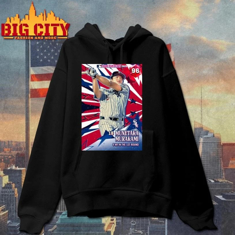 White Sox Munetaka Murakami 1B Home Run Derby 2026 - Adult & Kids T-Shirts, Sweatshirts & Hoodies apparel design preview 2