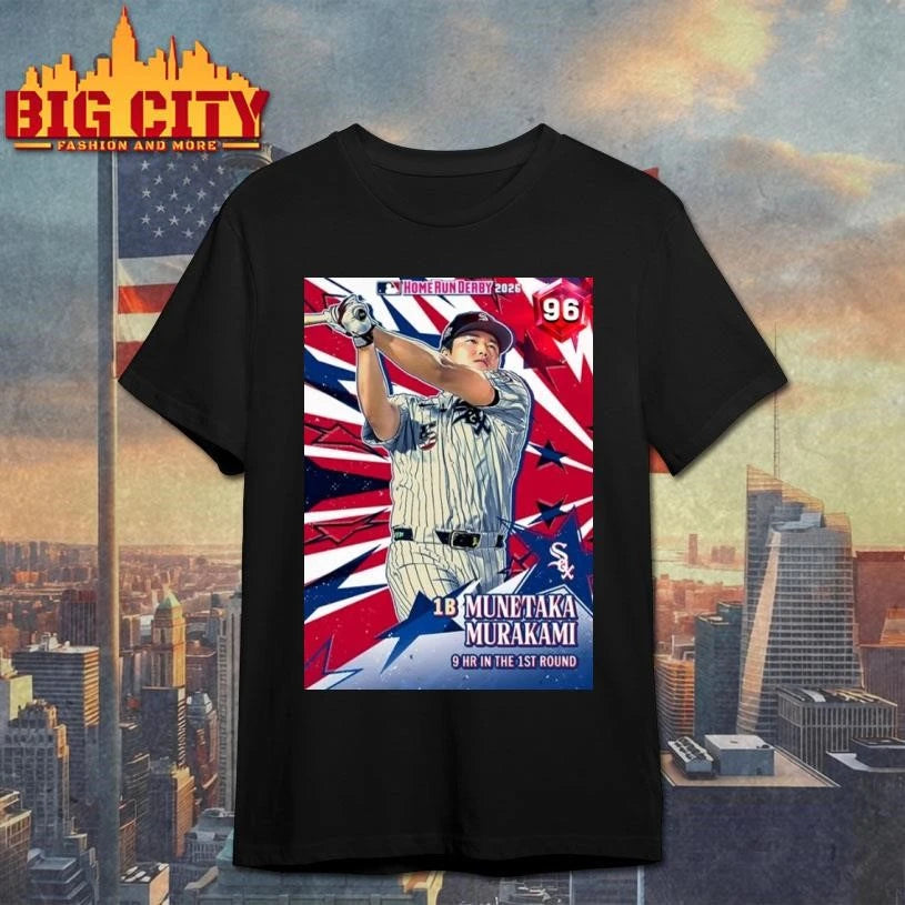 White Sox Munetaka Murakami 1B Home Run Derby 2026 - Adult & Kids T-Shirts, Sweatshirts & Hoodies apparel design preview 1