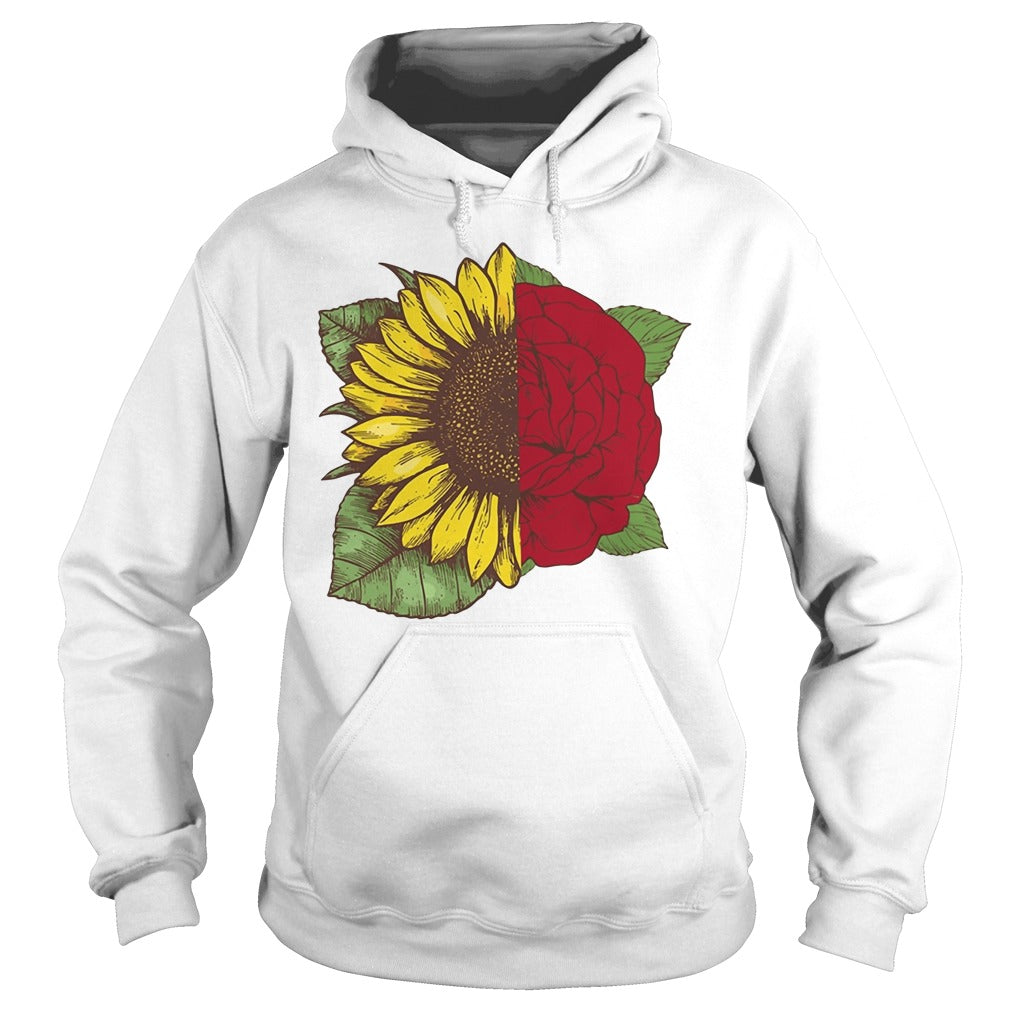 White Sunflower And Rose - Adult & Kids T-Shirts, Sweatshirts & Hoodies apparel design preview 4