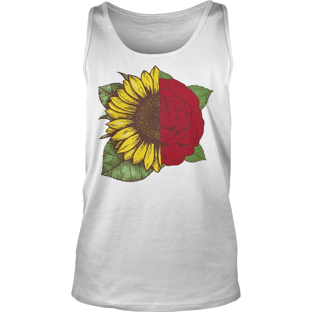 White Sunflower And Rose - Adult & Kids T-Shirts, Sweatshirts & Hoodies apparel design preview 3
