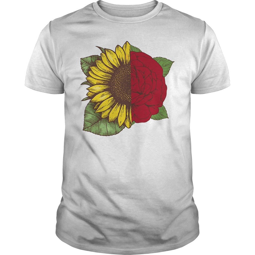White Sunflower And Rose - Adult & Kids T-Shirts, Sweatshirts & Hoodies apparel design preview 1