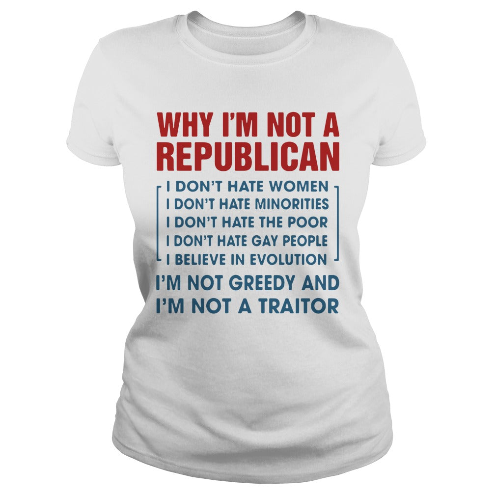 Why I'm Not A Republican - Adult & Kids T-Shirts, Sweatshirts & Hoodies apparel design preview 2