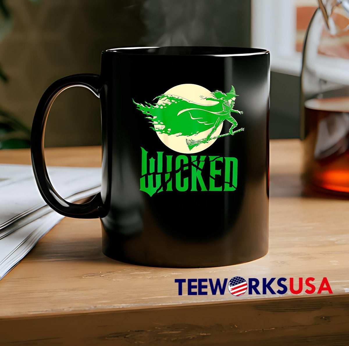 Wicked under the moonlight green - Adult & Kids T-Shirts, Sweatshirts & Hoodies apparel design preview 2