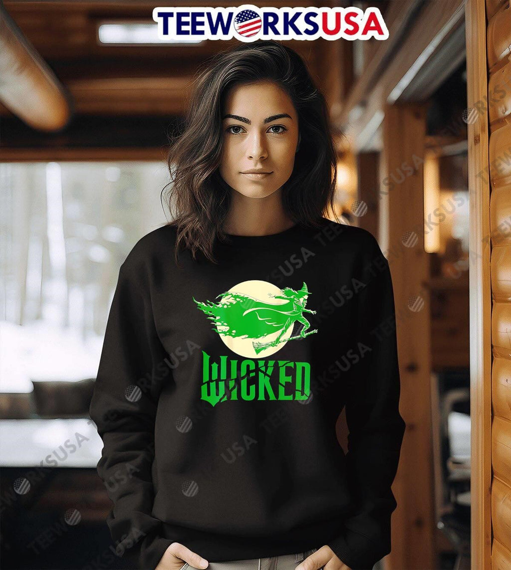 Wicked under the moonlight green - Adult & Kids T-Shirts, Sweatshirts & Hoodies apparel design preview 6
