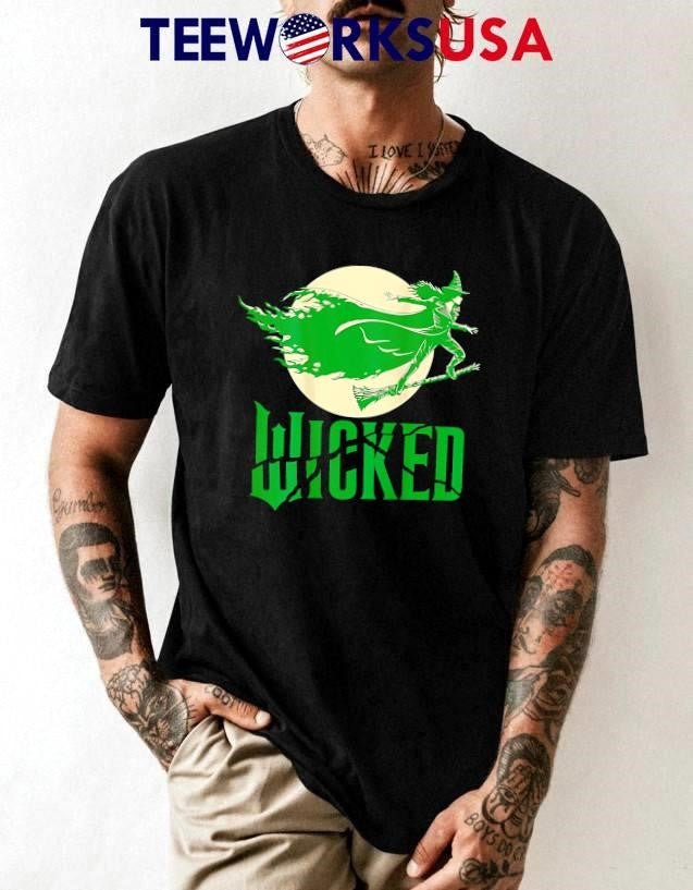 Wicked under the moonlight green - Adult & Kids T-Shirts, Sweatshirts & Hoodies apparel design preview 1