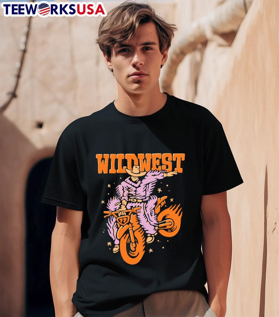 Wild West motor 77 retro - Adult & Kids T-Shirts, Sweatshirts & Hoodies apparel design preview 1