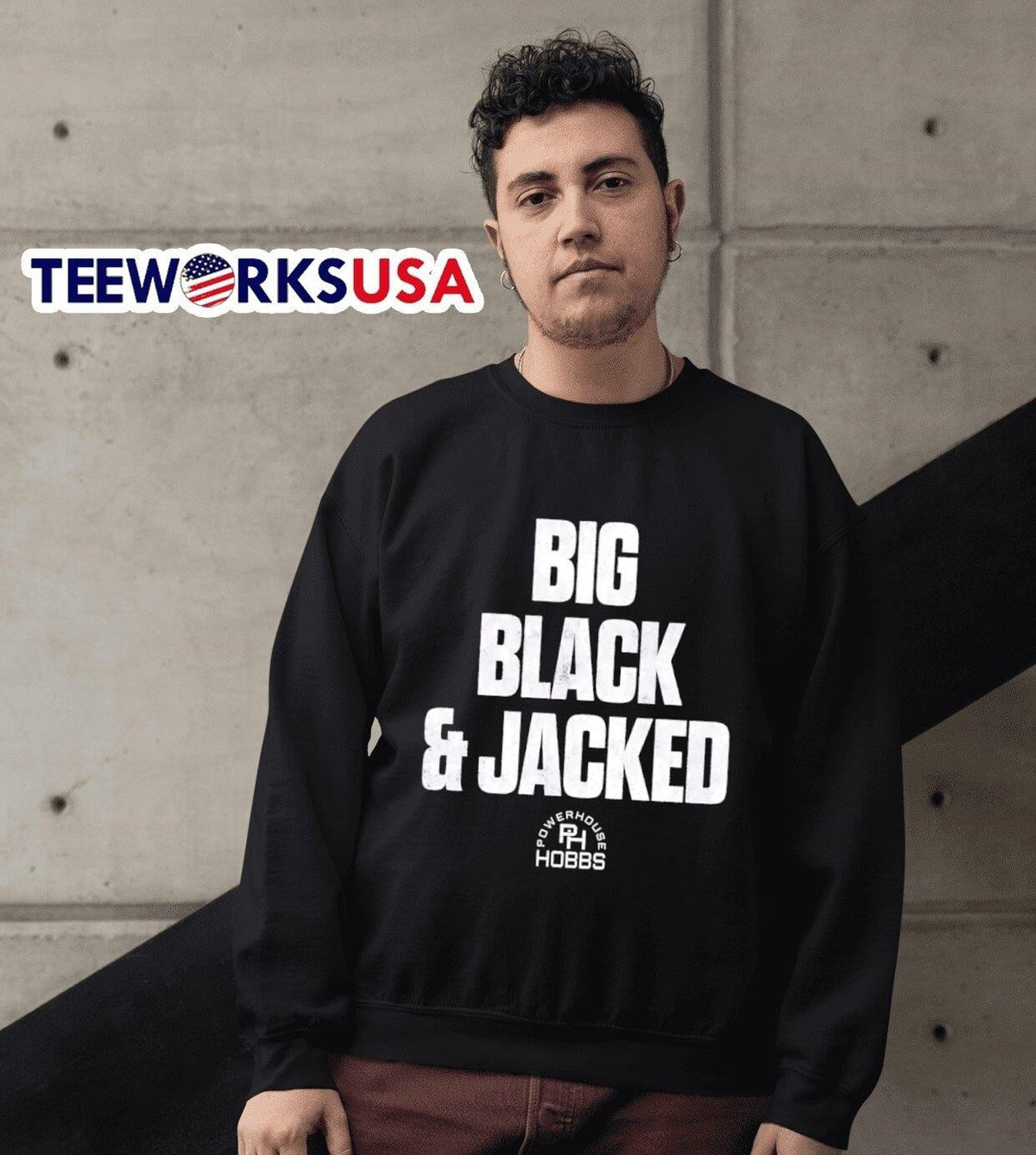 Will Hobbs big black and jacked - Adult & Kids T-Shirts, Sweatshirts & Hoodies apparel design preview 3