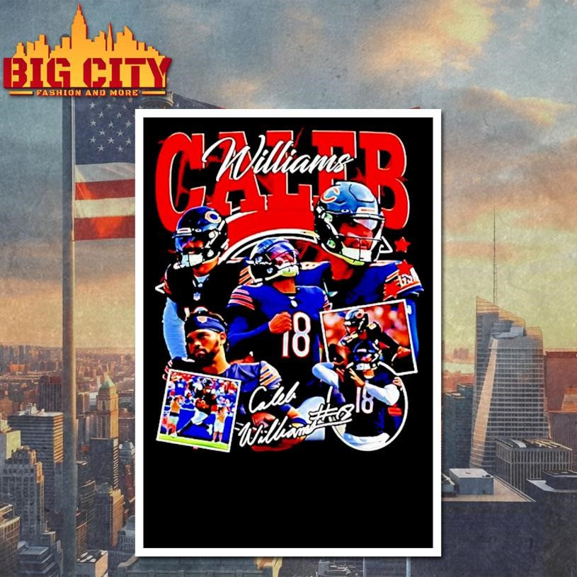 Williams Caleb Chicago Bears Vintage 90s 2026 - Adult & Kids T-Shirts, Sweatshirts & Hoodies apparel design preview 4