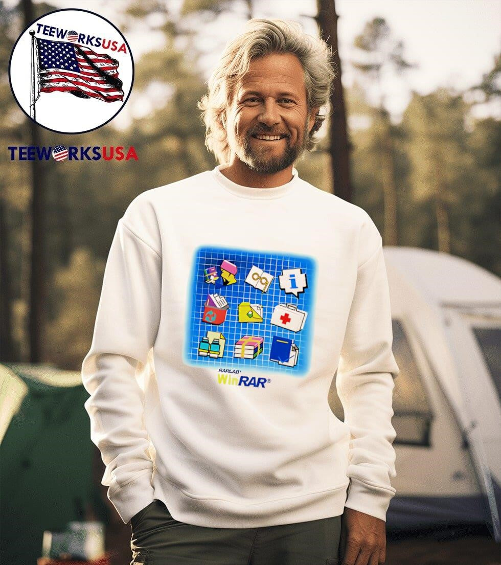 WinRAR Software Update - Adult & Kids T-Shirts, Sweatshirts & Hoodies apparel design preview 3