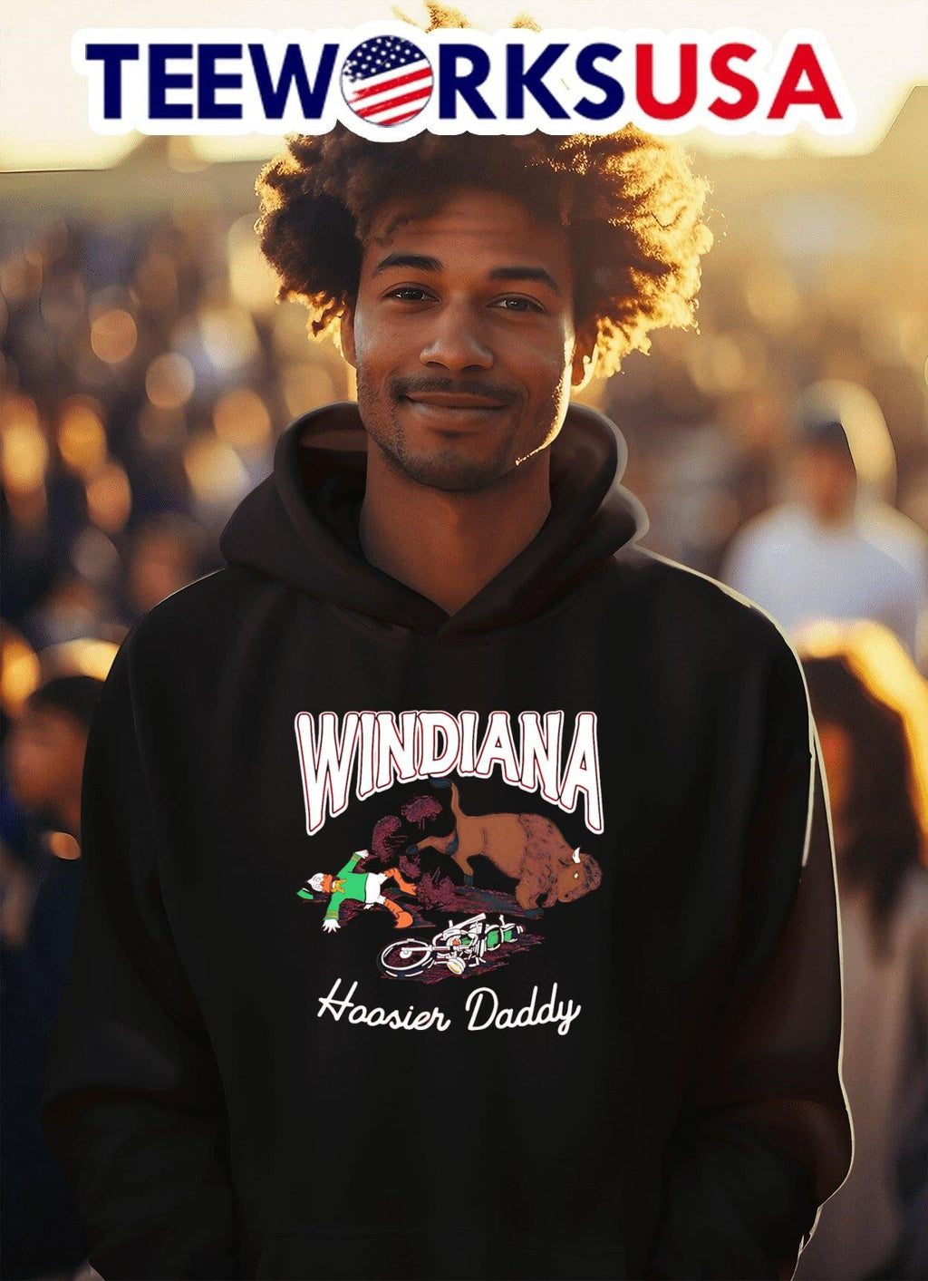Windiana Hoosiers daddy - Adult & Kids T-Shirts, Sweatshirts & Hoodies apparel design preview 2