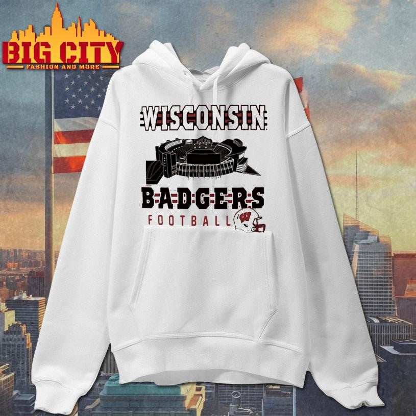 Wisconsin Badgers Camp Randall Stadium Helmet - Adult & Kids T-Shirts, Sweatshirts & Hoodies apparel design preview 2