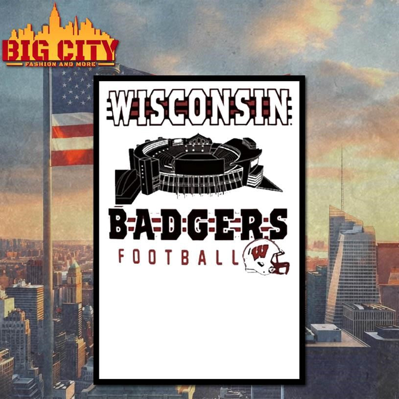 Wisconsin Badgers Camp Randall Stadium Helmet - Adult & Kids T-Shirts, Sweatshirts & Hoodies apparel design preview 4